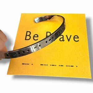 Be Brave Morse Code Bracelet